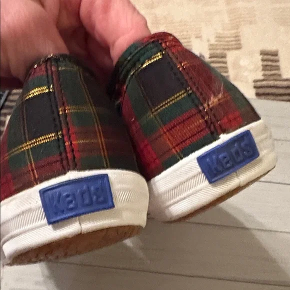 Keds Plaid Sneakers - Red, Green, and Black they are like new!!!! - Picture 7 of 9